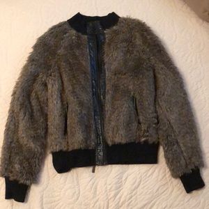 Faux fur jacket